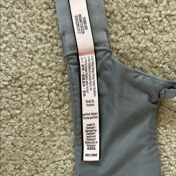 Victoria's Secret Gray Body by Victoria Perfect Shape 36C Underwire Support - Picture 2 of 4
